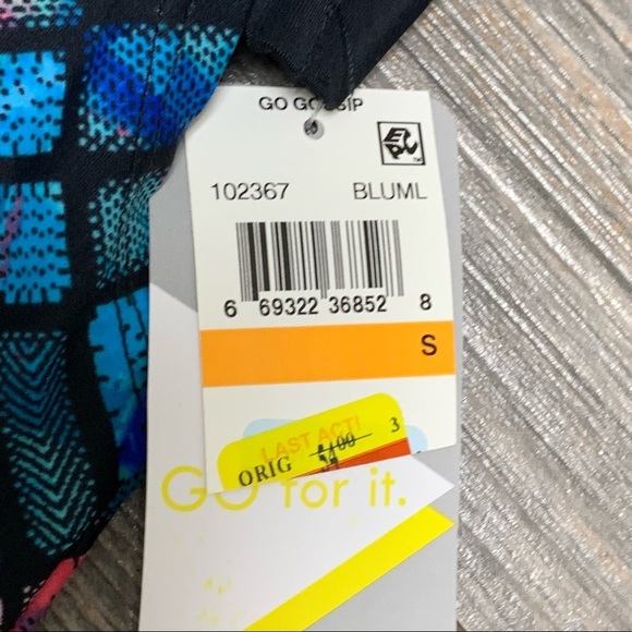 Go by Gossip Multi Light The Way Printed Layered Tankini Top Size Small - Picture 7 of 10